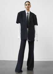 Maisie Bootcut Twill Pants Black - Women