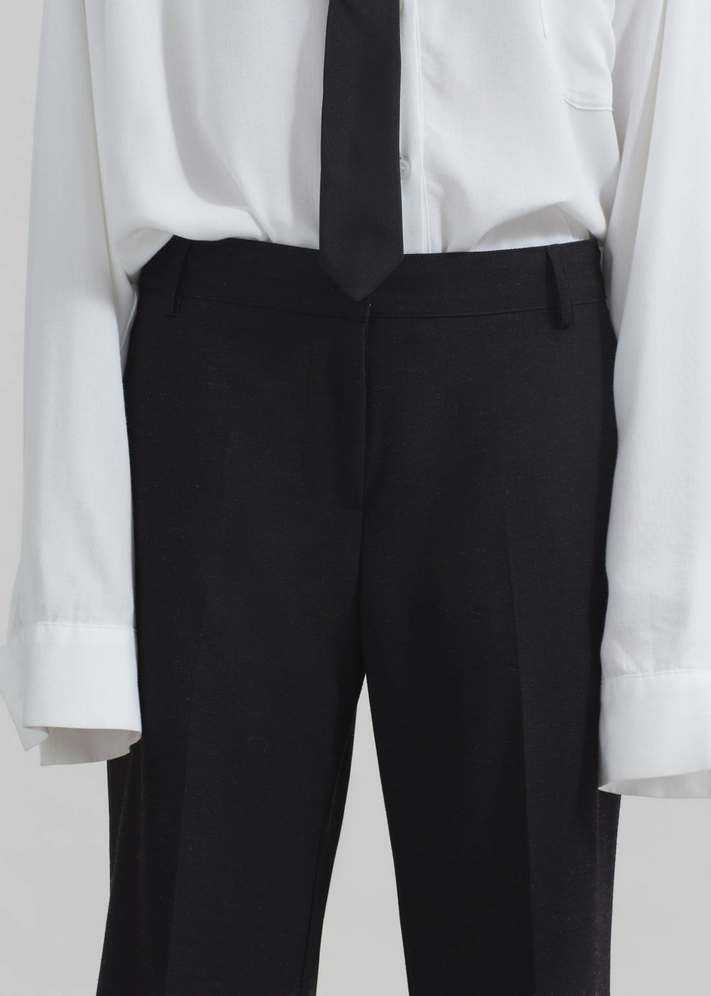 Maisie Bootcut Twill Pants Black - Women