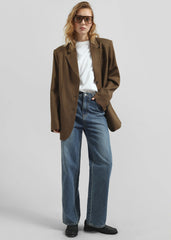 Halser Oversized Blazer Brown - Women