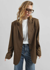 Halser Oversized Blazer Brown - Women