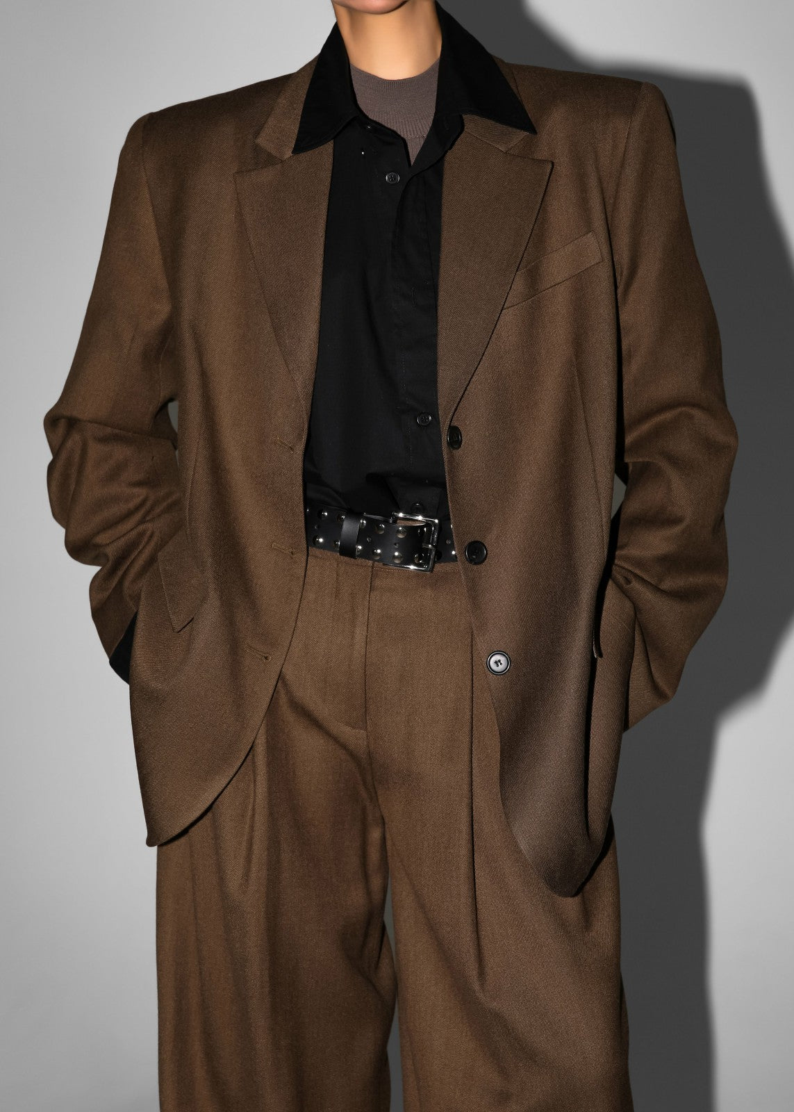 Halser Oversized Blazer Brown - Women