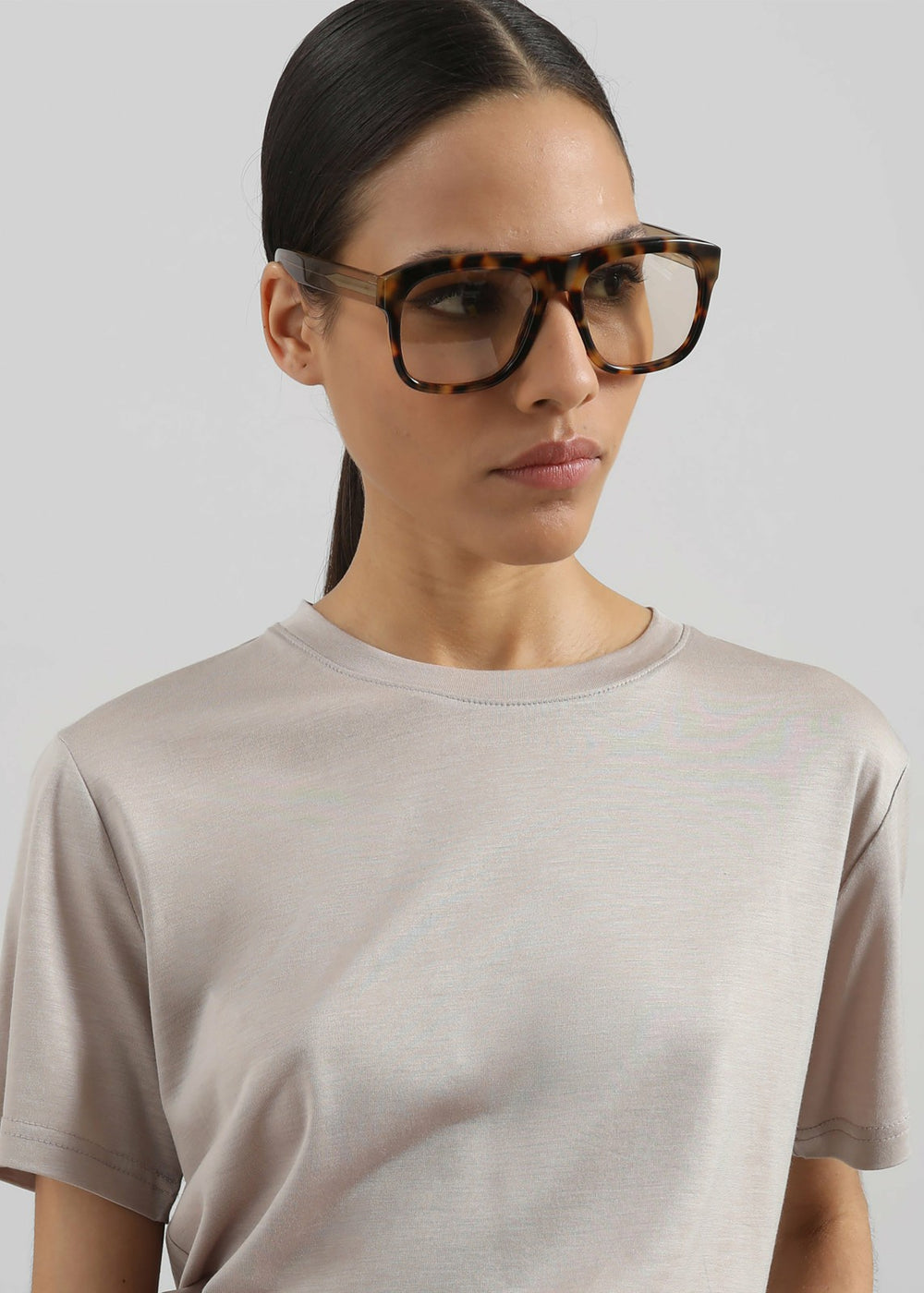 Amal Fluid Tee Light Taupe - Women