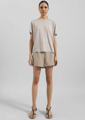 Amal Fluid Tee Light Taupe - Women