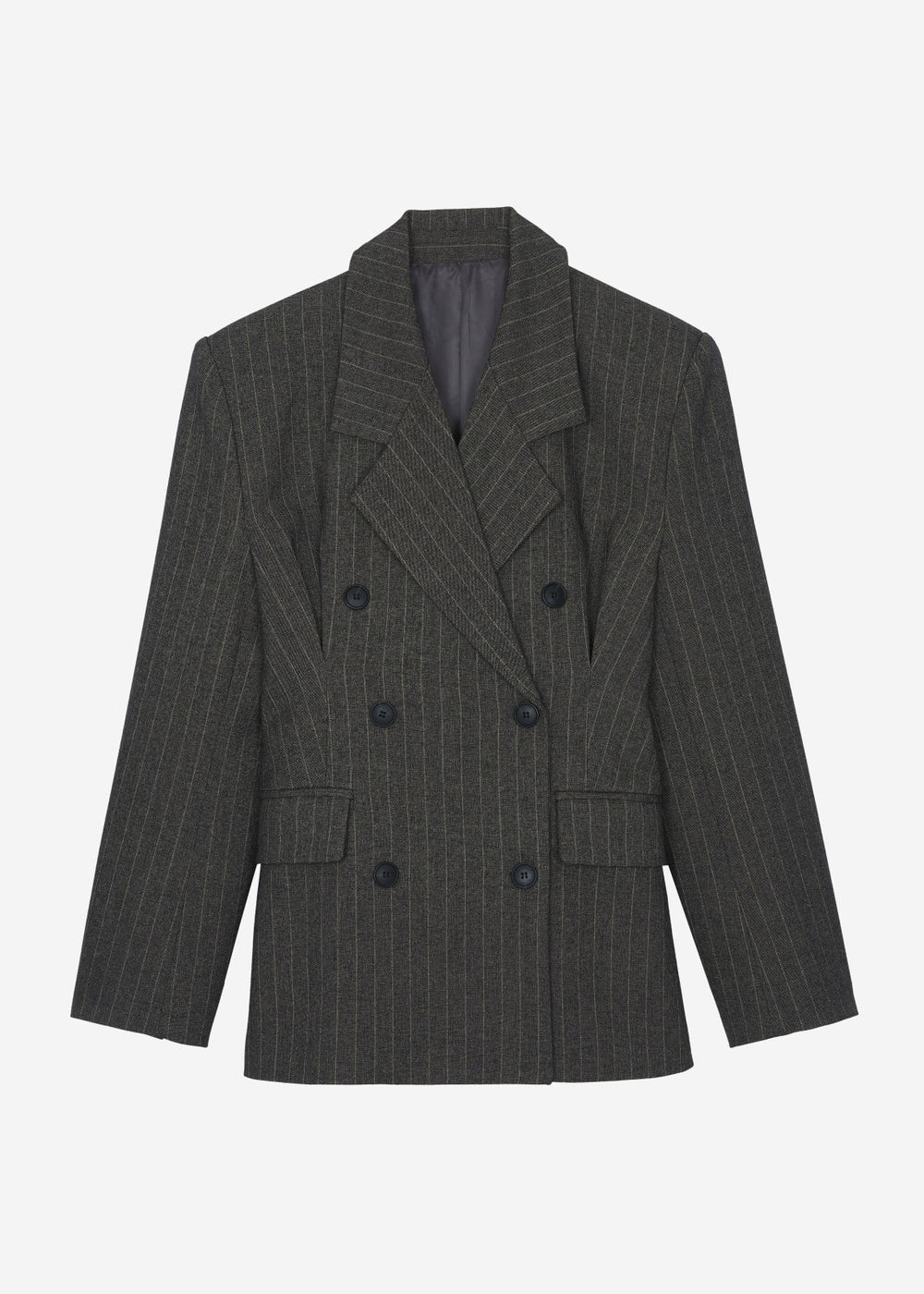 Tenby Striped Cinched Blazer Brown Melange - Women