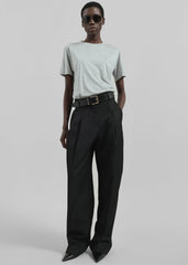 Amal Fluid Tee Grey Melange - Women