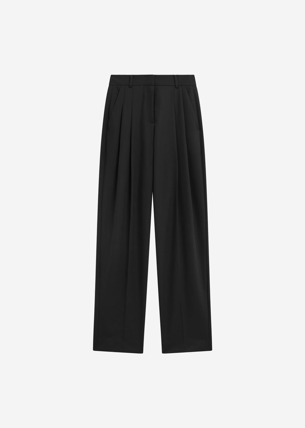 Gelso Pleated Twill Trousers Black - Women