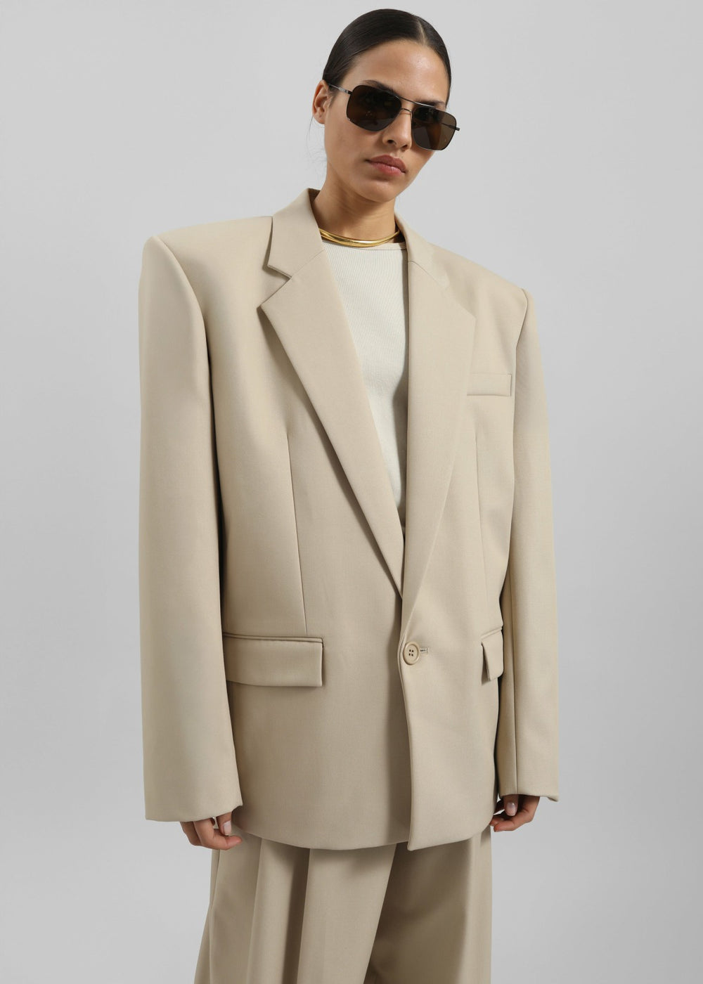 Jun Blazer Beige - Women