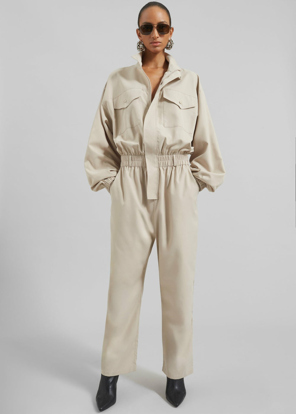 Tropez Jumpsuit Beige - Women