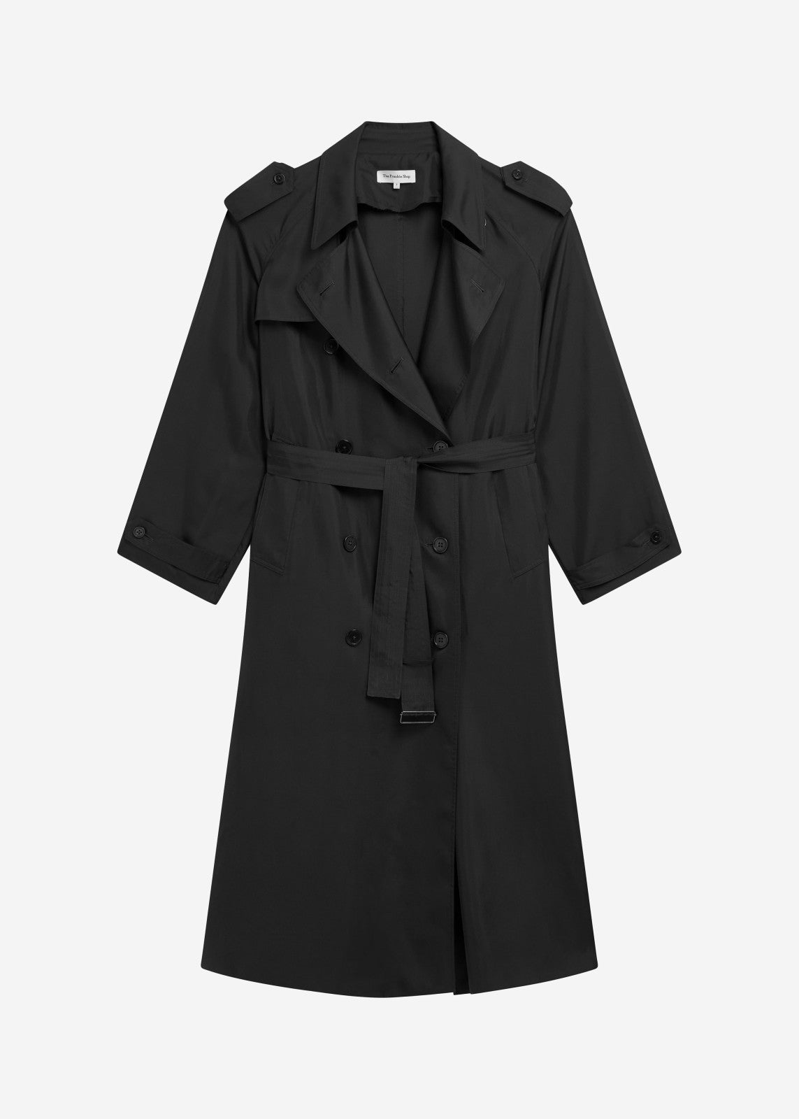 Veyron Silk Trench Black - Women