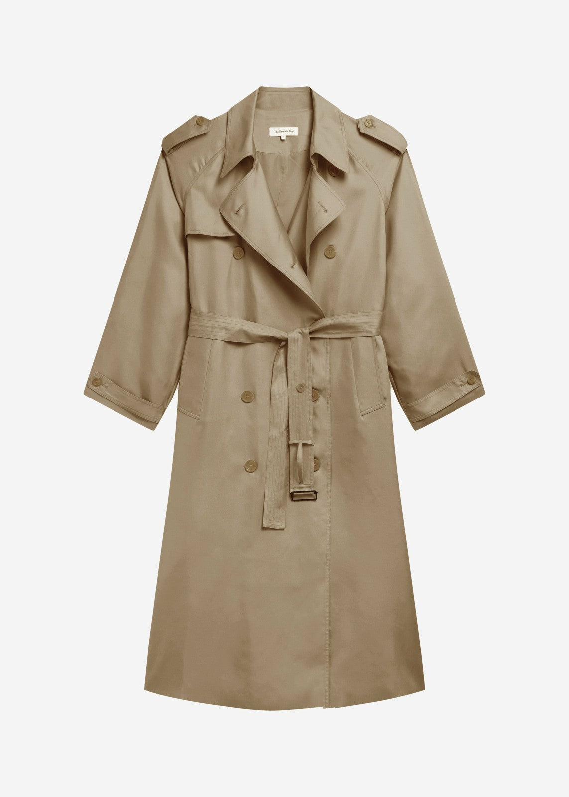 Veyron Silk Trench Beige - Women