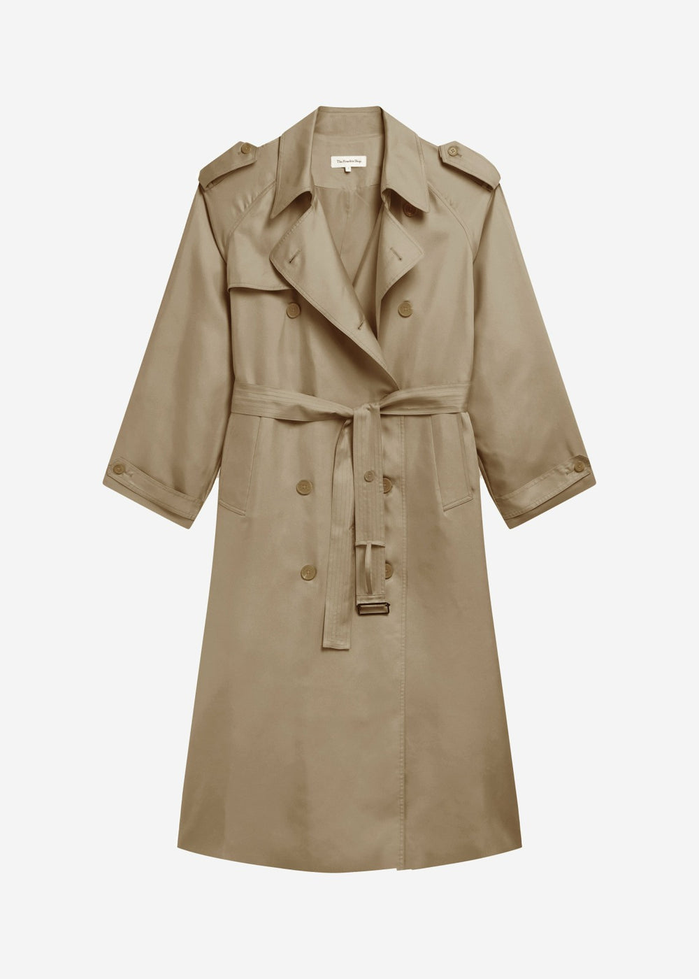 Veyron Silk Trench Beige - Women