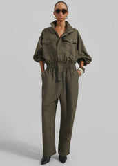 Tropez Jumpsuit Khaki - Women