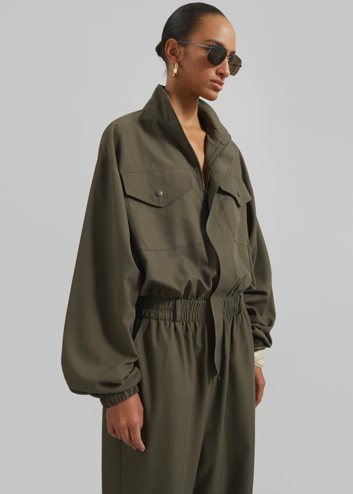Tropez Jumpsuit Khaki - Women
