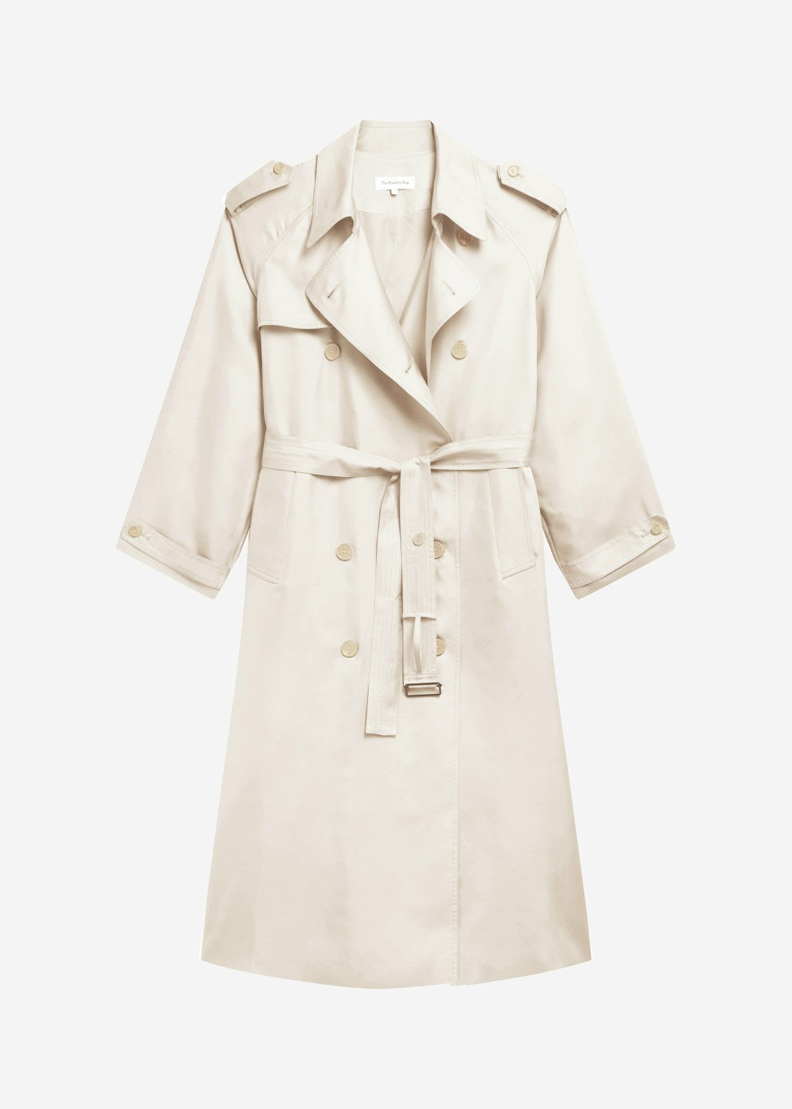 Veyron Silk Trench Ivory - Women