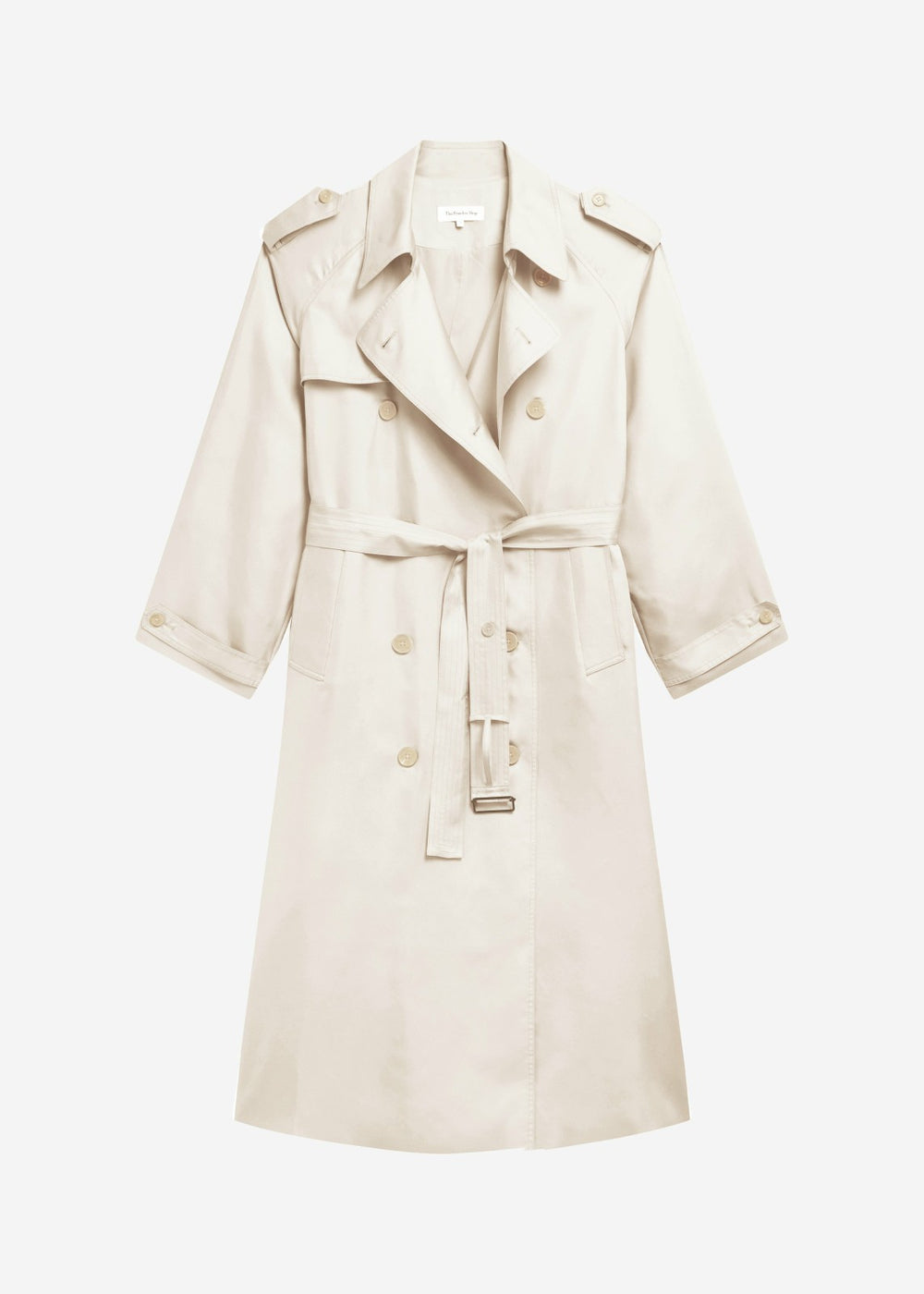 Veyron Silk Trench Ivory - Women