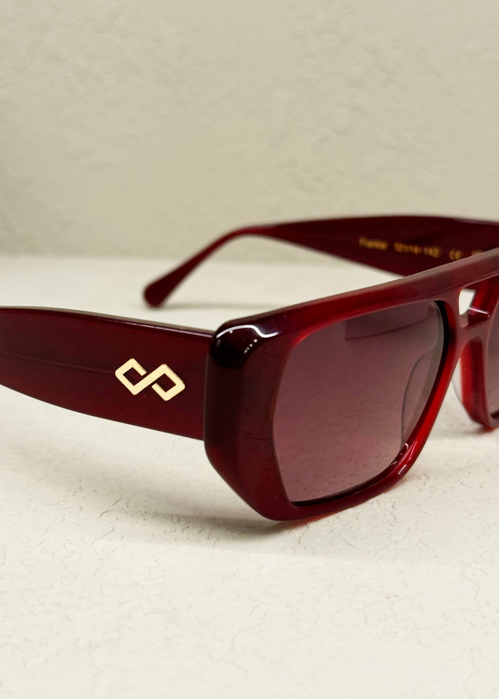 Karen Wazen x TFS Frankie Sunglasses Burgundy - Women