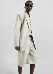 Edale Faux Suede Blazer Light Beige - Women
