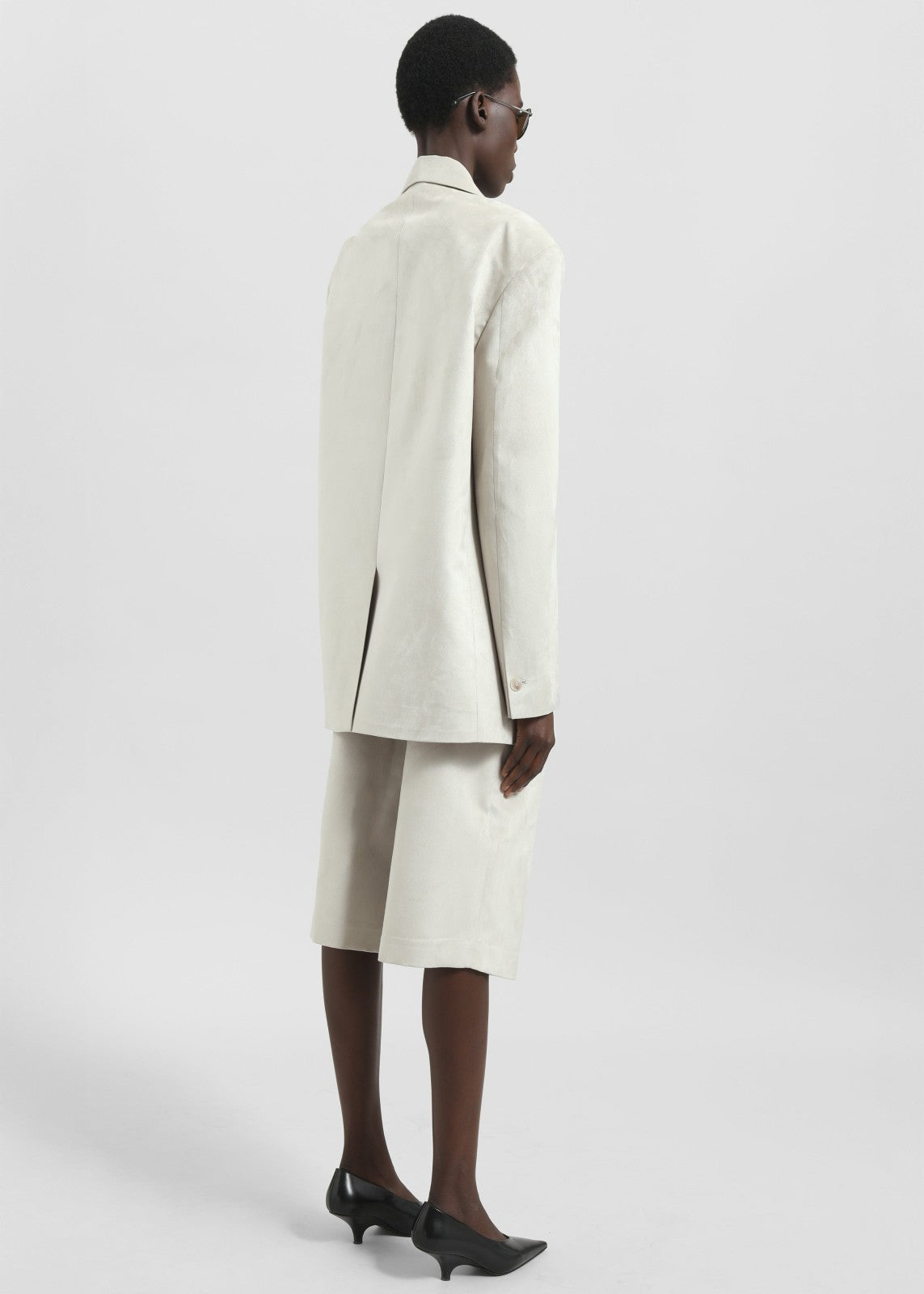 Edale Faux Suede Blazer Light Beige - Women