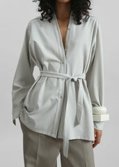 Alven Belted Shirt Stone - Women