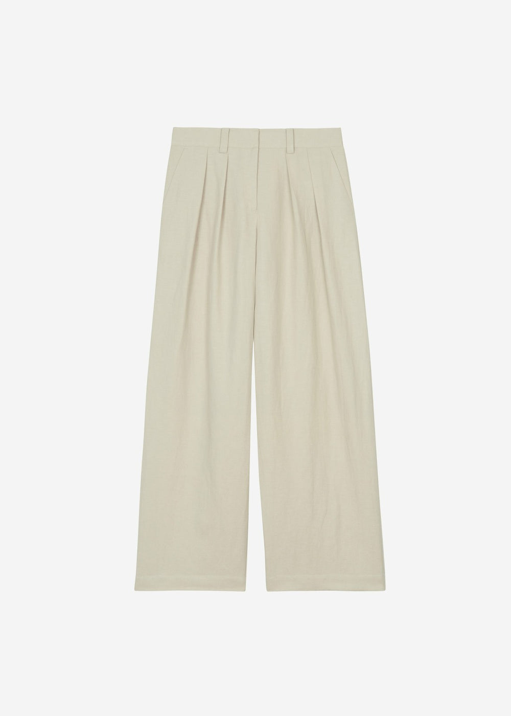 Daytona Pleated Linen Trousers Cement - Women