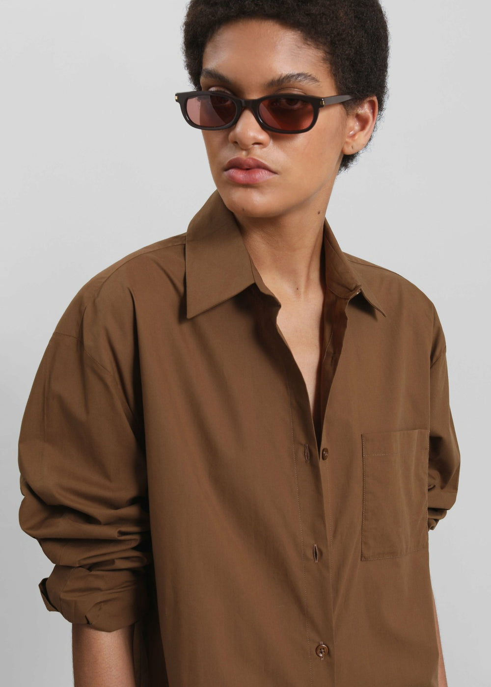 Helena Shirt Dress Brown - Women