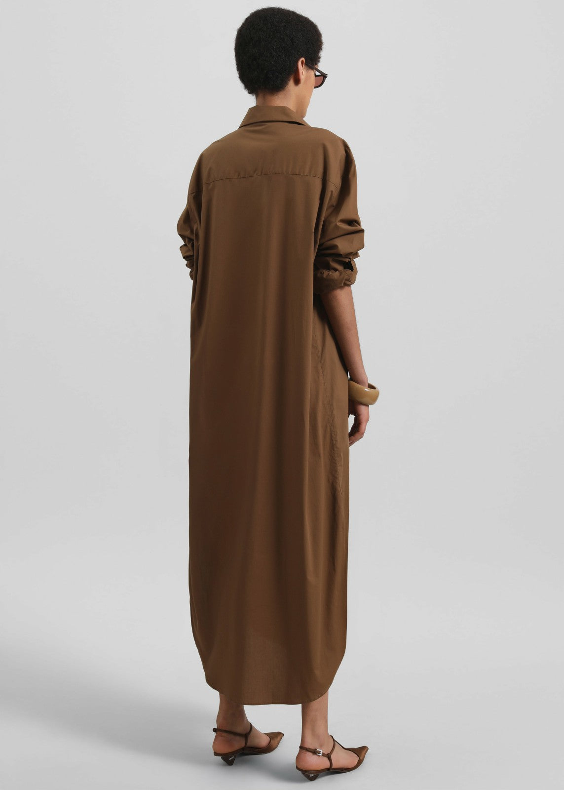 Helena Shirt Dress Brown - Women