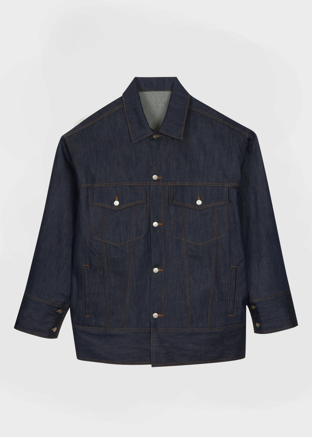 Leros Oversized Denim Jacket Dark Wash - Women