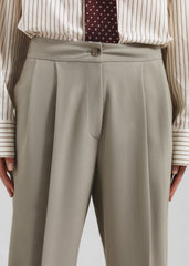 Dina Pleated Trousers Light Taupe - Women