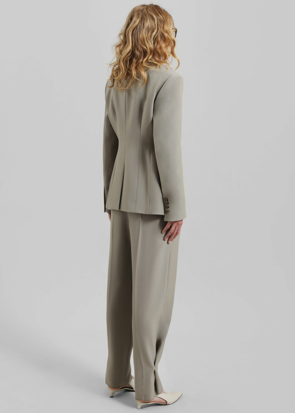 Dina Double Breasted Blazer Light Taupe - Women