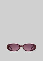 Karen Wazen Olivia Sunglasses Burgundy - Women