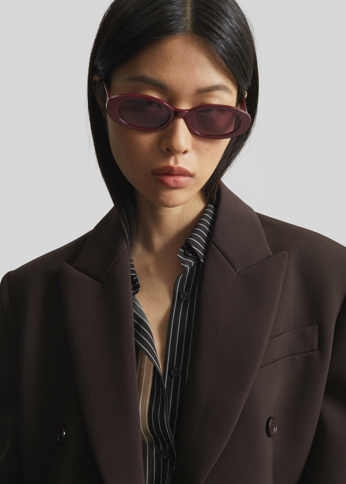 Karen Wazen Olivia Sunglasses Burgundy - Women