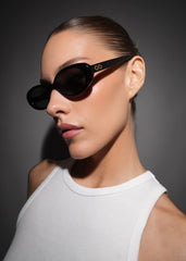 Karen Wazen Olivia Sunglasses Black - Women