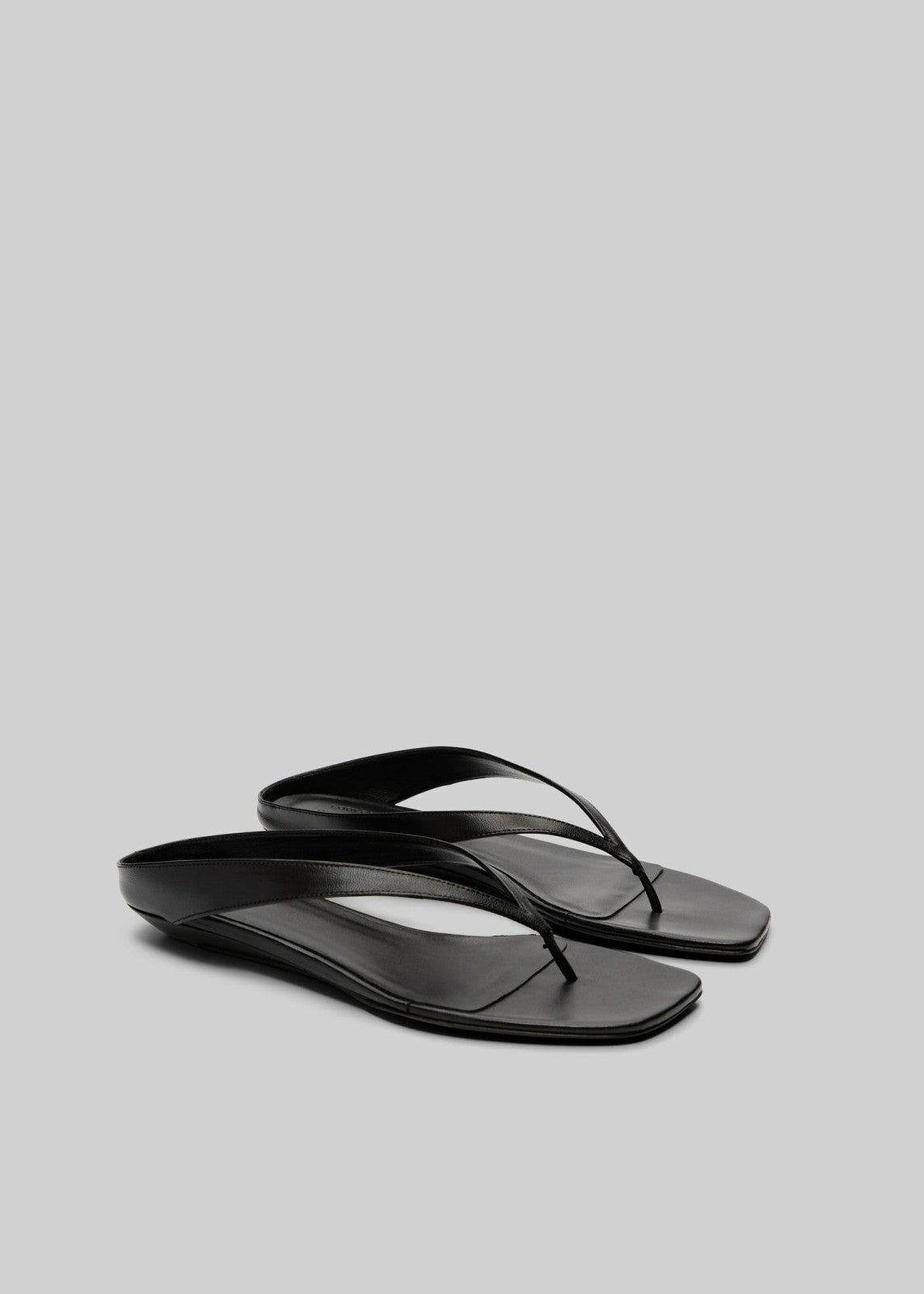 Loulou de Saison Coda Nappa Leather Sandals Black - Women