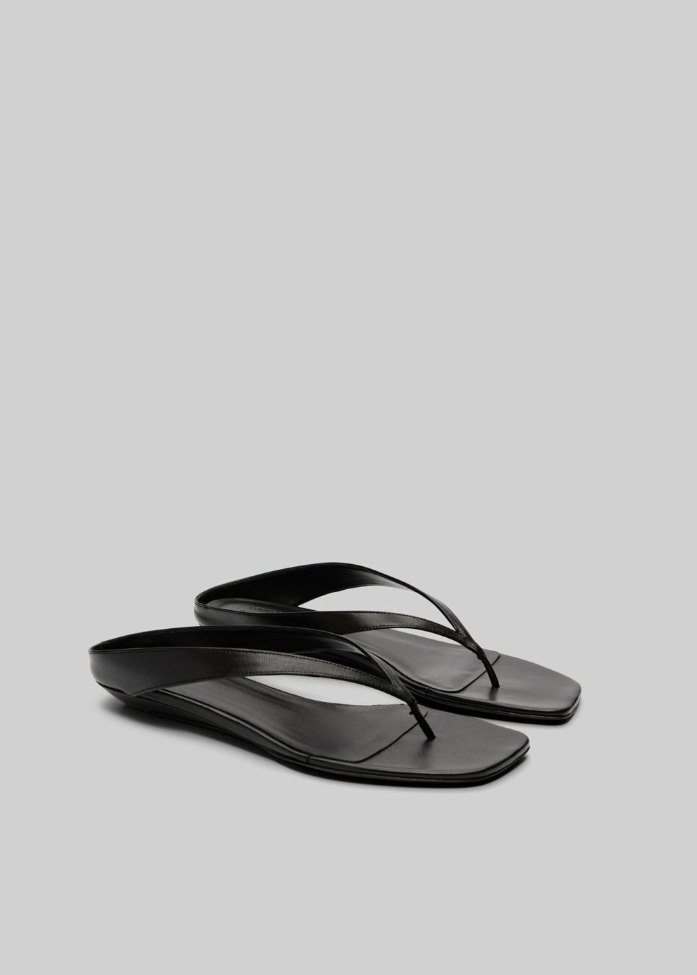 Loulou de Saison Coda Nappa Leather Sandals Black - Women
