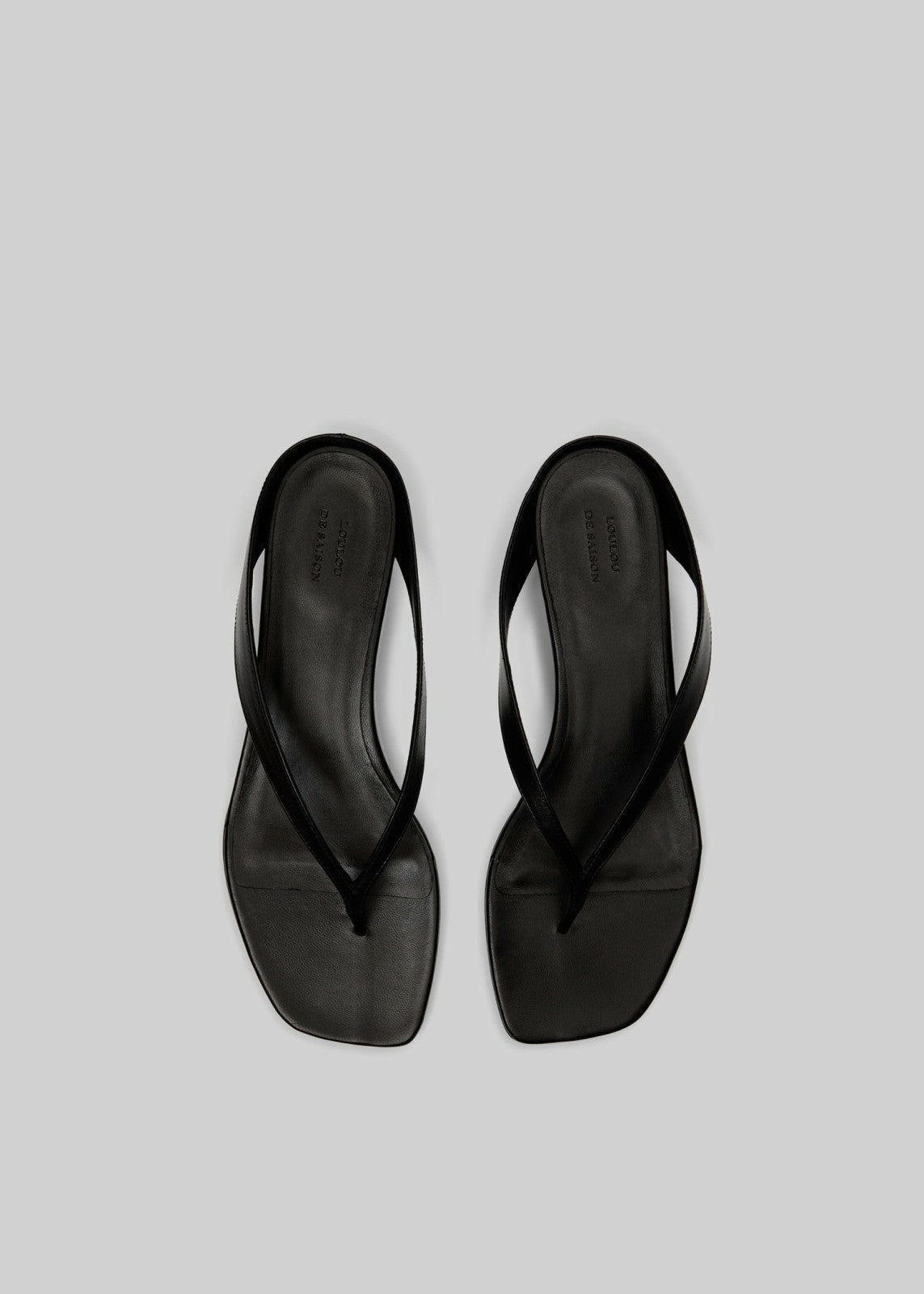 Loulou de Saison Coda Nappa Leather Sandals Black - Women