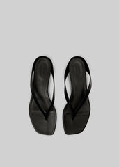 Loulou de Saison Coda Nappa Leather Sandals Black - Women