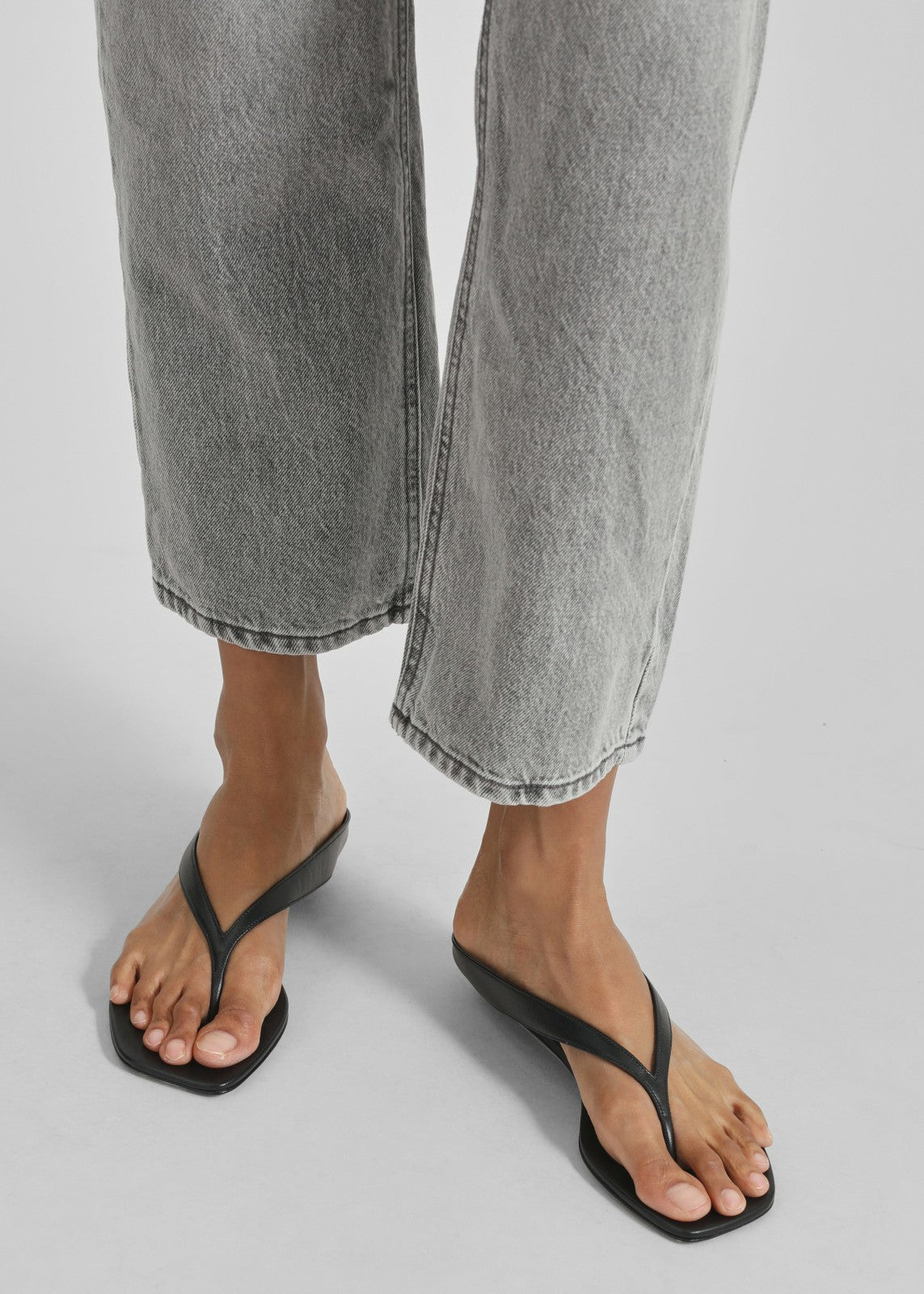 Loulou de Saison Coda Nappa Leather Sandals Black - Women