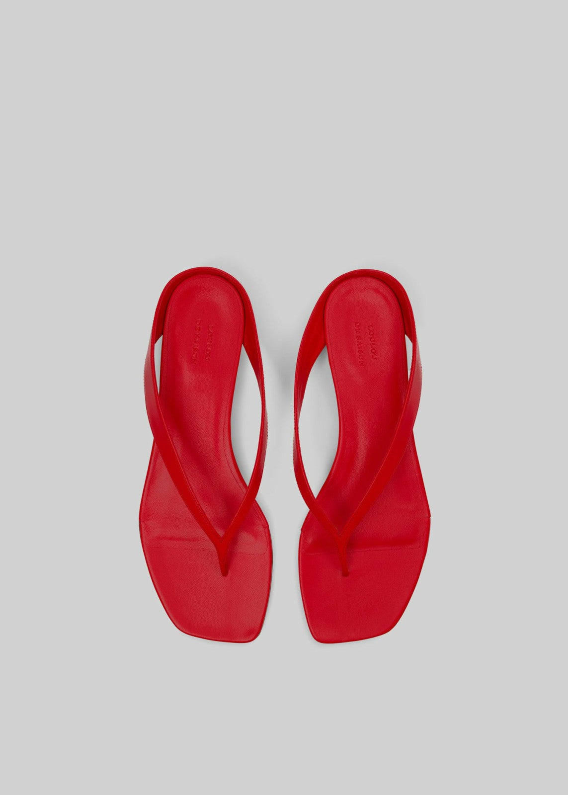 Loulou de Saison Coda Nappa Leather Sandals Tomato - Women