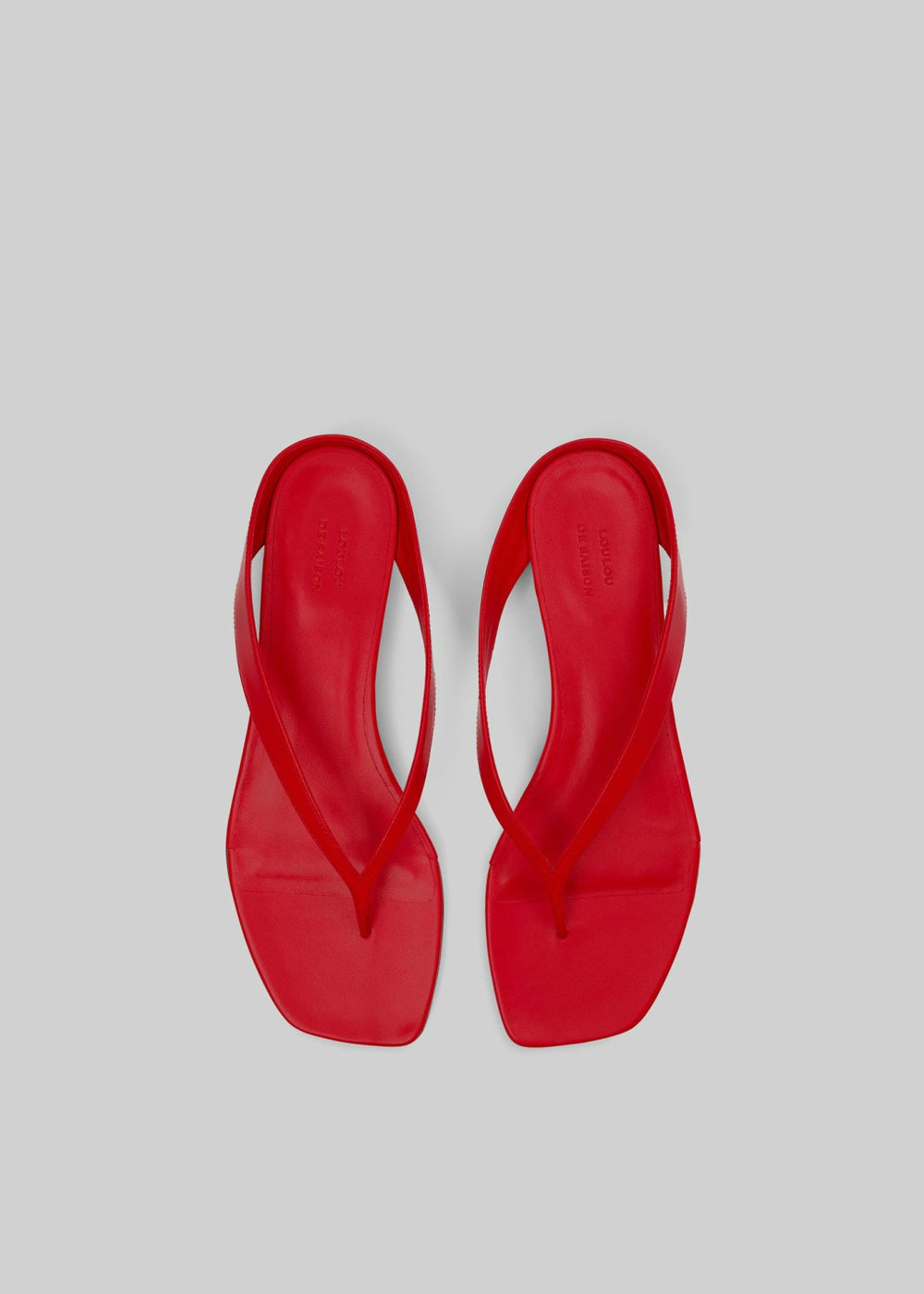 Loulou de Saison Coda Nappa Leather Sandals Tomato - Women