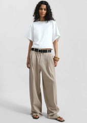Dunbar Pleated Trousers Taupe - Women