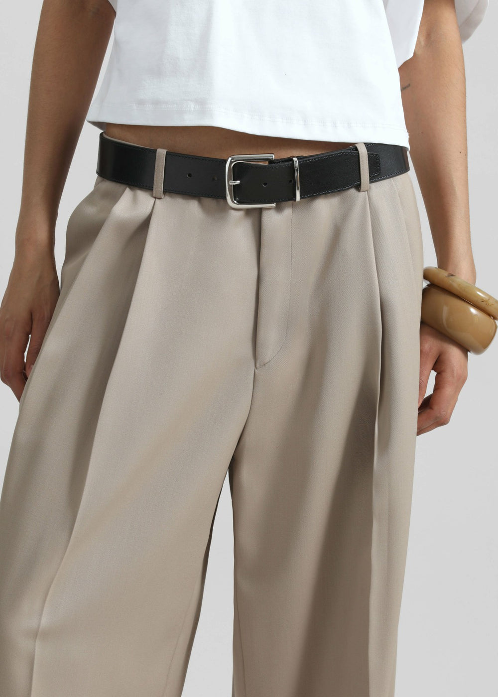Dunbar Pleated Trousers Taupe - Women