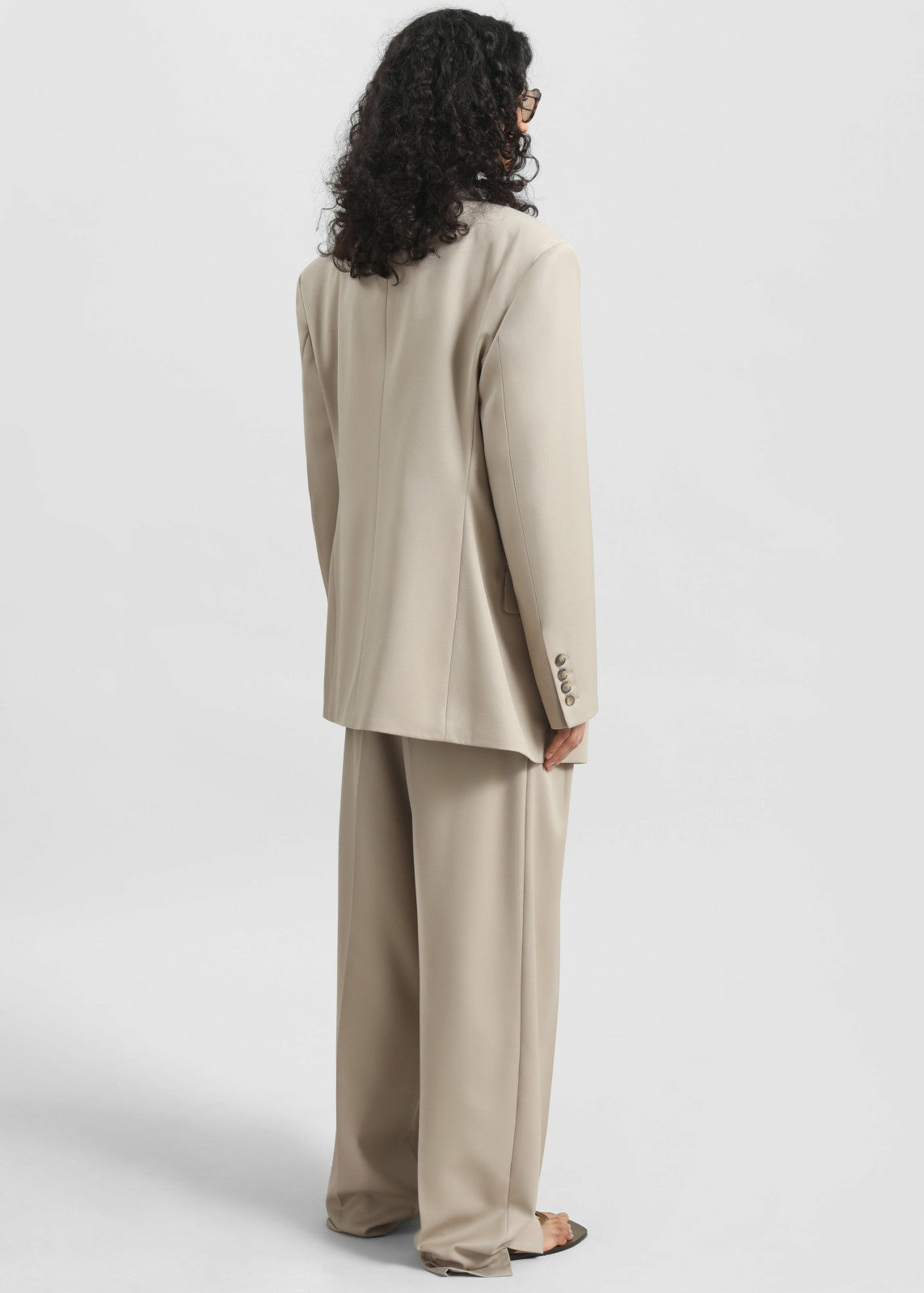 Dunbar Double-Breasted Blazer Taupe - Women