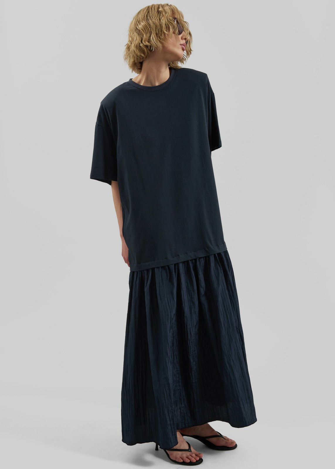 Endell Drop-Waist T-Shirt Dress Navy - Women