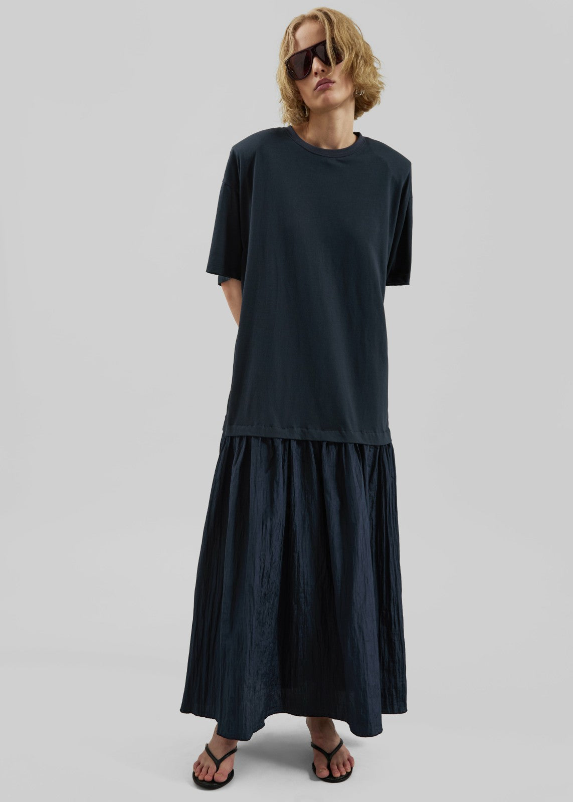 Endell Drop-Waist T-Shirt Dress Navy - Women