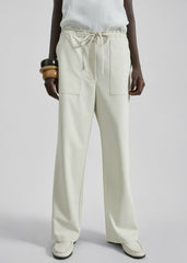 Ronne Straight Trousers Cream - Women