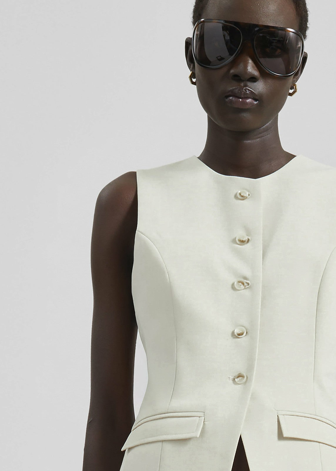Ronne Vest Cream - Women