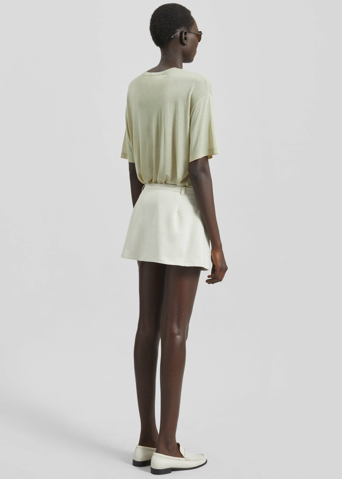 Ronne Mini Skirt Cream - Women