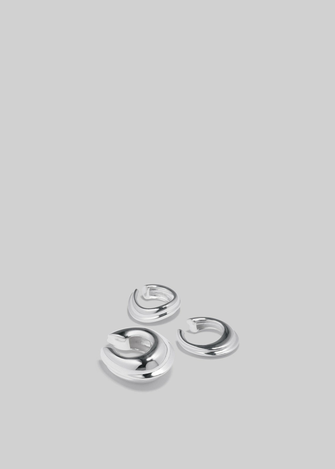 Completedworks Is This Riveting? Set of Three Ear Cuffs Silver - Women