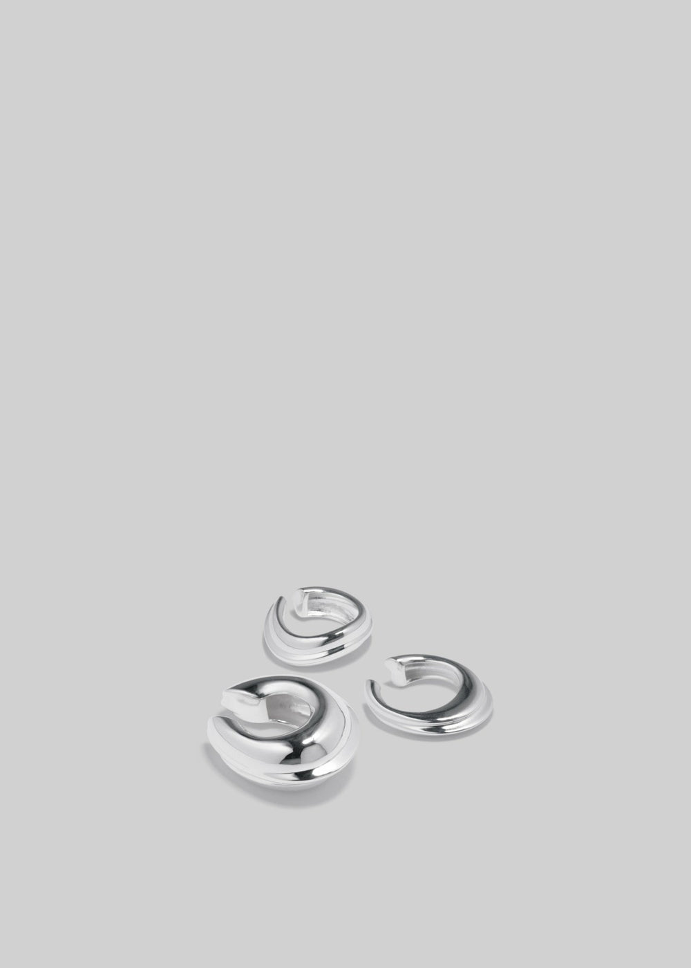 Completedworks Is This Riveting? Set of Three Ear Cuffs Silver - Women