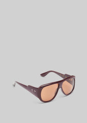 Port Tanger Gambia Sunglasses Crimson Acetate/Tobacco Lens - Men/Women